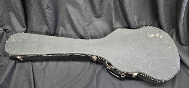 Early Gibson 1960s - 70s Les Paul Hard Shell Case, Purple Lining - Black image 1