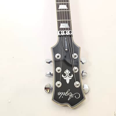 AL-3200MCC-P-27 Agile Special Edition Signature Guitar w/Floyd Rose Chris Poland B\uek Flame Baritone image 3
