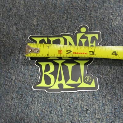 Ernie Ball Guitar Company 3" X 3.5" Vinyl Stacked Green Logo Sticker image 2