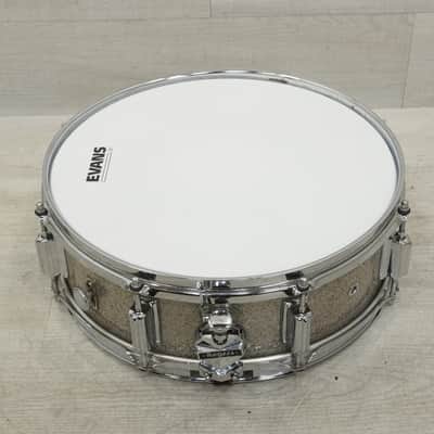 Immagine Used Rogers 14x5 Powertone Vintage Wood Snare Drum Silver Sparkle - 2