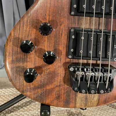 Wal Custom 1983 MKI Mark1 Fretless Bass Left Handed With Flamed Hydua Facings (Original Owner) image 7