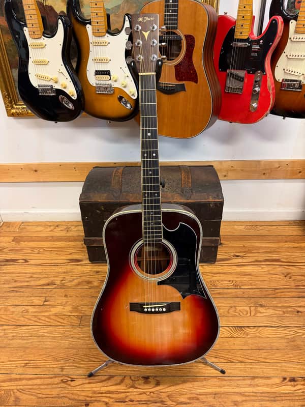 Yairi K.Yairi YW500P Sunburst Custom — Solid Spruce/Rosewood, Ebony Board, w/ Hard Cas 1977 - Burst Rosewood ( D- 35 ) Hand Signed by the Master image 1