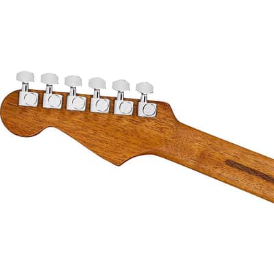 Fender American Acoustasonic Jazzmaster All-Mahogany Acoustic-Electric Guitar Regular Natural image 7