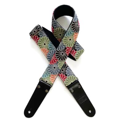 Denmark Street Straps Deluxe Guitar Strap - In Bloom image 1