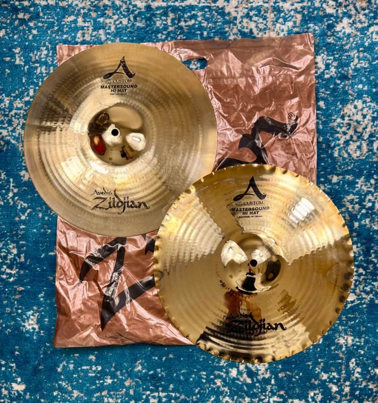 Don’t pay £425!! 14” Zildjian A CUSTOM MASTERSOUND Hihats 1099g 1201g image 1