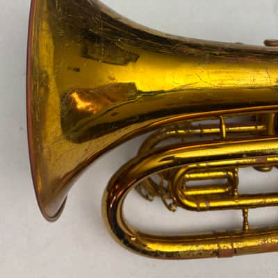 King 1124 Ultimate Marching Baritone Bb Brass Horn w/ Original Case & Accessories – Plays Great image 6