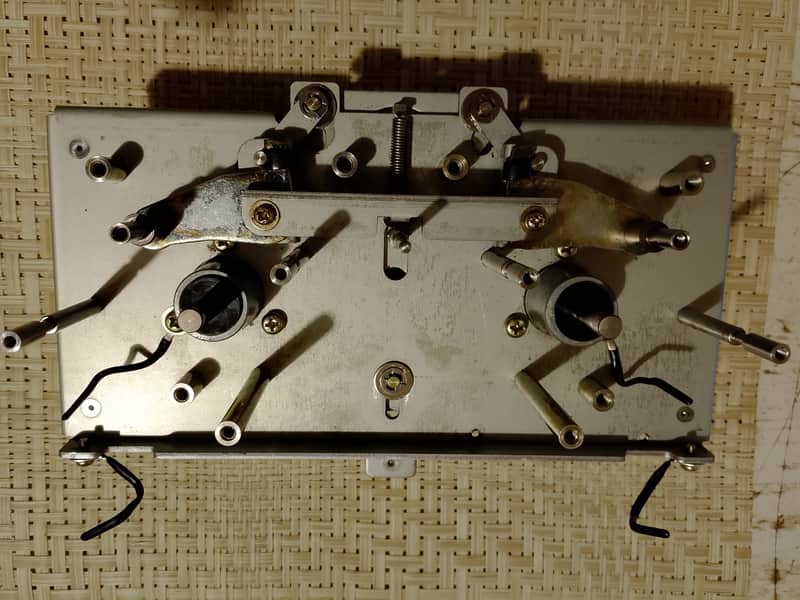 TEAC X 7/10/1000 Reel to Reel Series Capstan/Head chassis with flywheels image 1