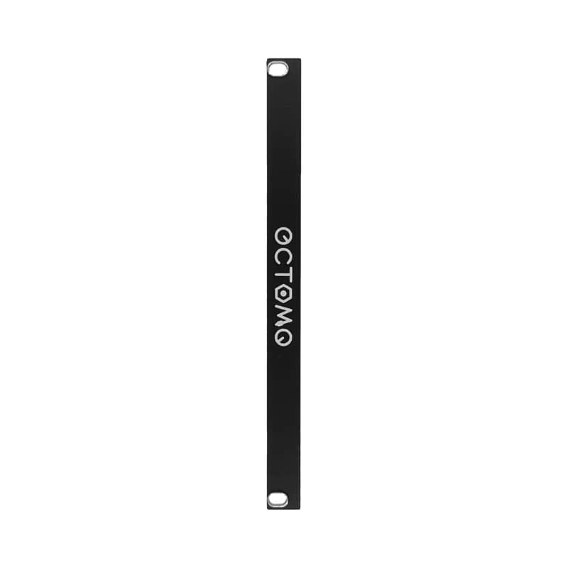 Octomo Eurorack Blank Panel 2hp 2023 Black image 1