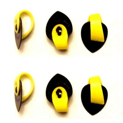 Fred Kelly Bumblebee Thumb Flat Pick Combined  6 Pack  Jazz size Large Light