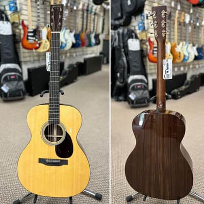 Martin OM-21 Standard Acoustic Guitar Natural w/ Hard Case image 2
