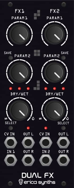 ERICA SYNTHS DUAL FX BLACK : BRAND NEW :  [DETROIT MODULAR] image 1