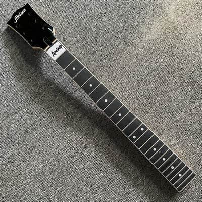 Black Custom DIY Guitar Maple Neck, Rosewood 22 Frets Fingerboard image 1