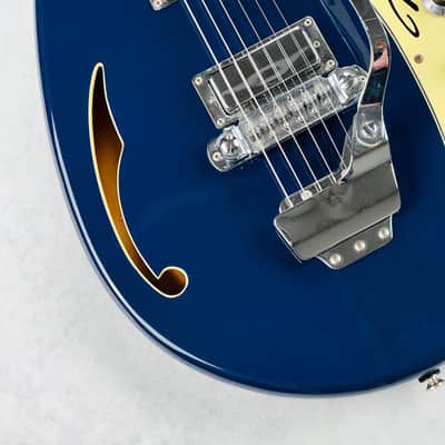 Teisco MQ-56 May Queen Reissue 1999 - Navy Blue image 4