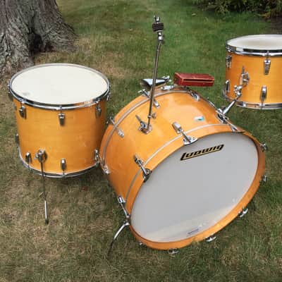 Ludwig 3-ply 1971 Thermogloss Drum Kit 26x14, 14x10, 18x16 image 1