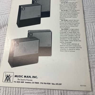 1982 Music Man Bass Amplifiers & Bass Instruments Catalog image 5