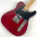 Fender American Deluxe Telecaster Ash with Maple Fretboard 2013 - Wine Transparent . Fender Upgraded Features, and Deluxe ATA Fender Travel case
