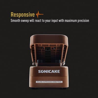 SONICAKE Passive Volume & Expression EXP Pedal, Mini Guitar Volume Pedal - Vexpress image 4