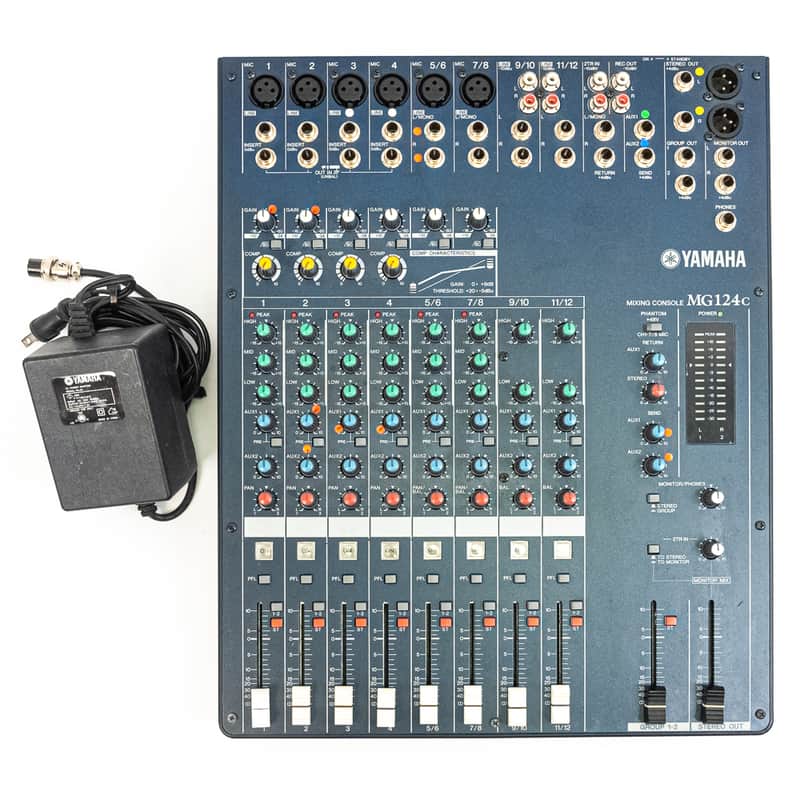Yamaha MG124C 12-Input Analog Mixer Mixing Console w/ Power Supply image 1