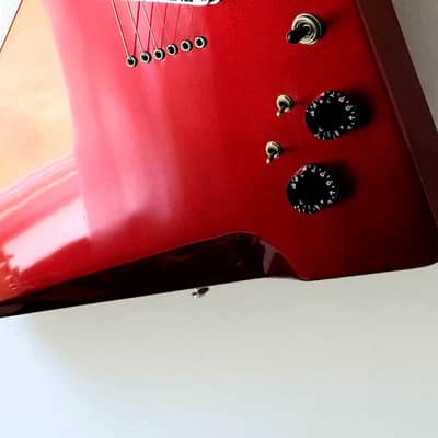 Rare Epiphone Explorer FX Red Built-in Effects Distortion (like Slasher) image 3