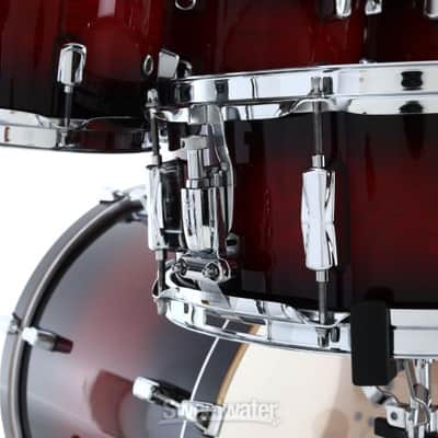 Pearl Decade Maple DMP927SP/C 7-piece Shell Pack with Snare Drum - Gloss Deep Red Burst (DM7PC-RBd1) image 2