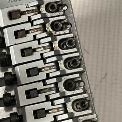 1999 MIJ Jackson DR7 Dinky Guitar JT-580LP Takeuchi Brushed Chrome 7 String Floyd Rose Tremolo Bridge image 19