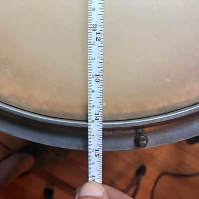 Vintage snare drum. 3.5x14.25 1900s - Mahogany image 13