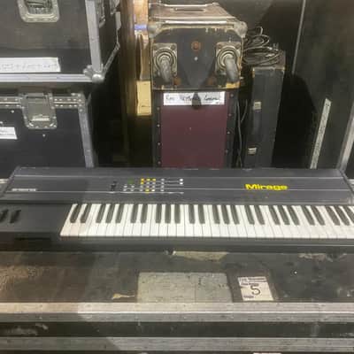 Ensoniq Mirage Synth owned and used by Rick Wakeman of YES 1990 Black. 1990 Black image 1