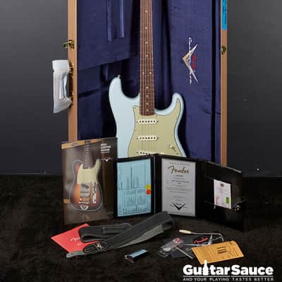 Fender Vintage Custom 59 Stratocaster Time Capsule Faded Aged 2025 - Sonic Blue (COD 1871NG) image 17