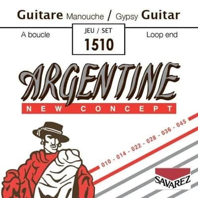 Savarez Argentine Loop End 10-45 Gypsy Jazz Acoustic Guitar Strings - 1510 image 2
