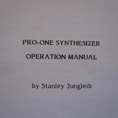 1981 owners manual Sequential Circuits Pro One synthesizer guide brochure image 5