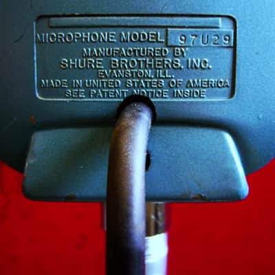 Vintage 1950's General Electric 97U29 / Shure 510C controlled magnetic microphone w Electro Voice 423A stand display prop repair image 7