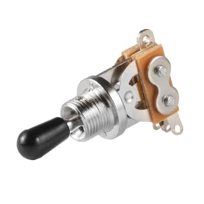 3 Way Short Straight Guitar Toggle Switch Pickup Selector with Tip Knob Caps Compatible with Gibson Toggle Les Paul Electric Guitars(Chrome Tip) image 6