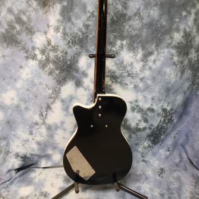 1964 Danelectro Made Silvertone Model 1444 U1 Black Short Scale Bass Guitar Orig Hard Shell Case image 13