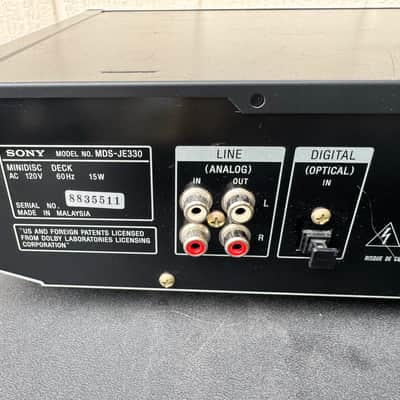 Sony MDS-JE330 minidisc deck Early 2000s - Black image 5