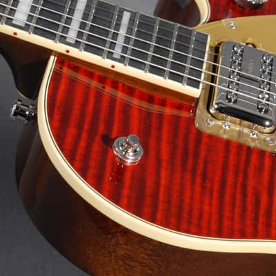 Gretsch G6228FM Players Edition Jet BT V-Stoptail Crimson Stain image 9
