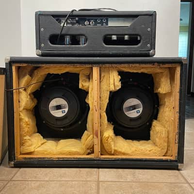 Fender Bassman - Blackface Head and Cabinet 2X12" - JBL E120-8 Speakers image 24