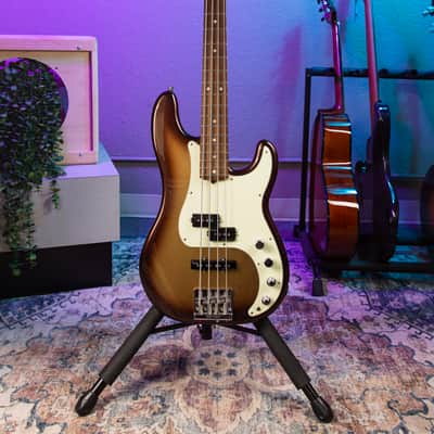 Fender American Ultra Precision Bass with Rosewood Fretboard 2023 - Mocha Burst image 1
