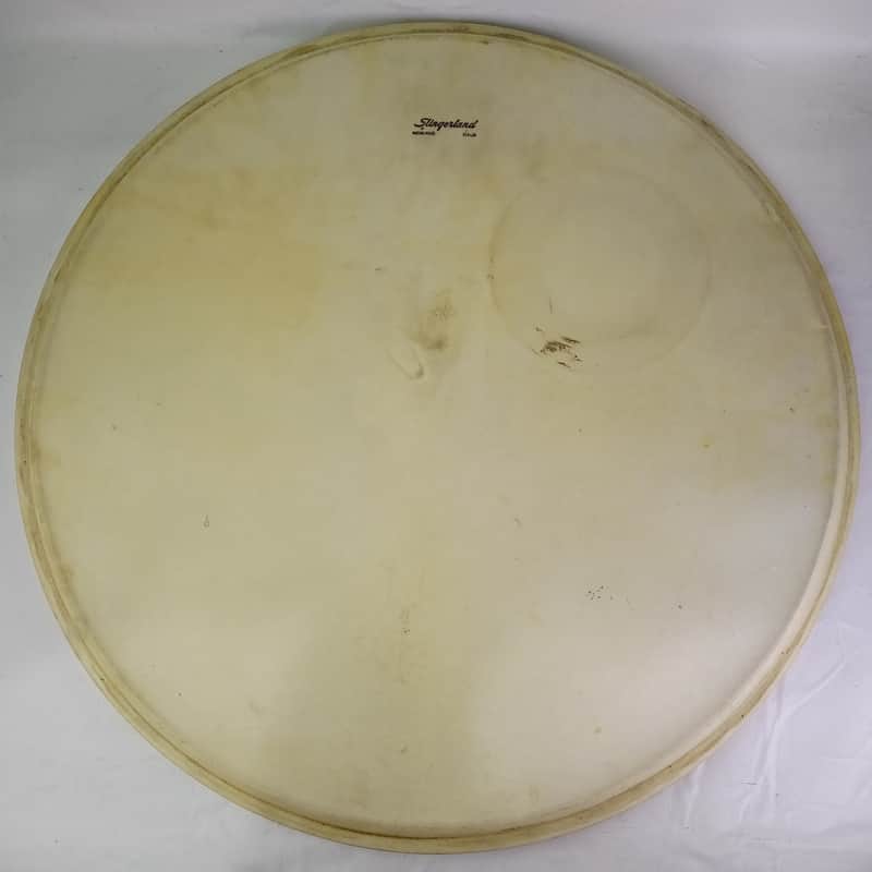 Slingerland 20"Bass Drum Genuine Calf Skin Head Batter Radio King Vintage50s USA image 1