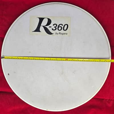 Rogers R-360 Drum Head Set 12", 2x20" 1970s-1980s - Coated White image 3