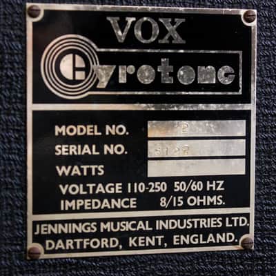 Vox / JMI Gyrotone II  2x12 " + 1x12 " New Old Stock 1963 image 5