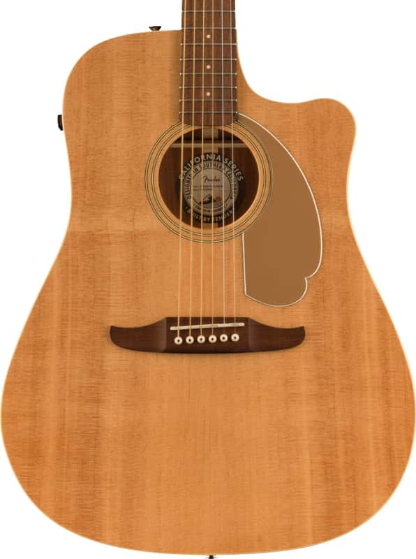 Fender Redondo Player Acoustic Guitar. Walnut Fingerboard, Gold Pickguard, Natural Bild 1