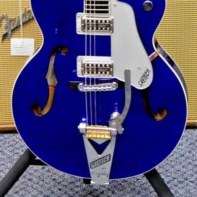 2001 Gretsch G6120SH Brian Setzer Hot Rod Hollowbody Electric Guitar w/Case! Cobalt Blue! VERY NICE!!! image 3