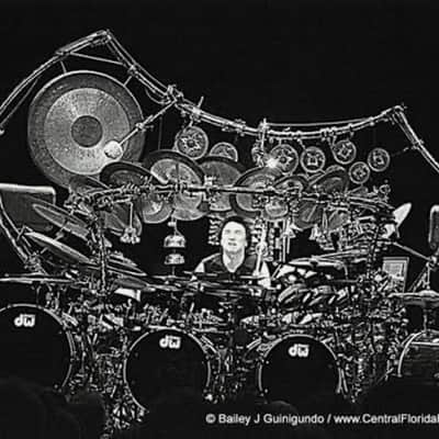 Terry Bozzio's DW - 8" Collector's Series Piccolo Tom - Purple Satin Oil - "Gb/F#". Autographed! image 12