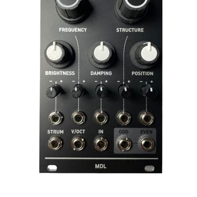 MDL Music Resonator - Black Anodized Panel (Mutable Instruments Rings) image 1