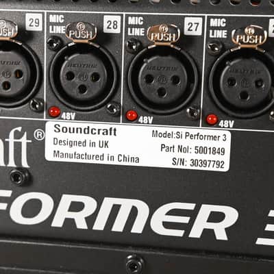 Soundcraft Si Performer 3 Digital Audio Mixer with DMX Control CG01W2A image 12
