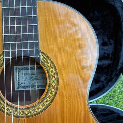 Ryoji Matsuoka 1980 Model 30 Cedar and Rosewood Classical Guitar image 4