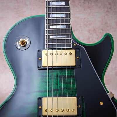 GIBSON USA Custom Shop M2M Les Paul Custom Widow "Green Widow + Ebony" (2024) image 6