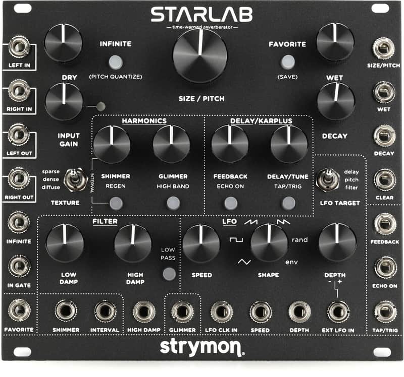Strymon StarLab Eurorack Time-warped Reverberator Module - Black (2-pack) Bundle image 1