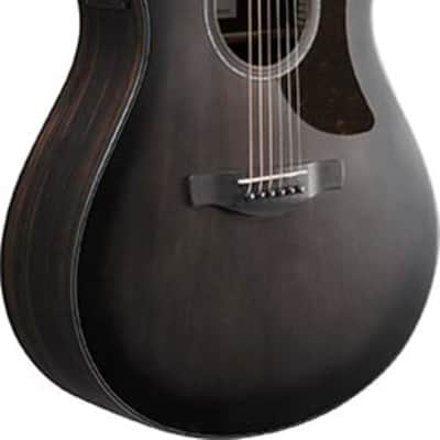 Ibanez AAM70CE Advanced Grand Auditorium Acoustic-Electric Guitar, Solid Spruce Top, Transparent Charcoal Burst image 4