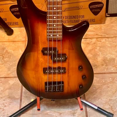 Jackson Spectra JS2 Bass Guitar - Tobacco Burst & FREE On-Stage Bass Guitar Gig Bag & Guitar Strap image 3